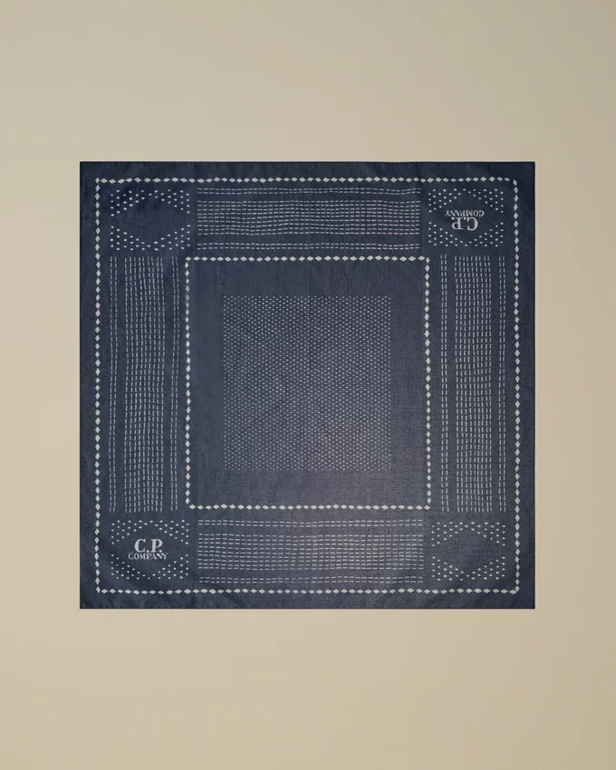 Bandana in mussola stampata con logo