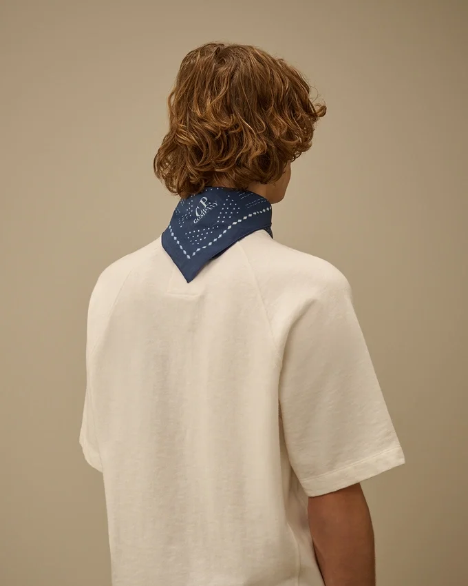 Bandana in mussola stampata con logo