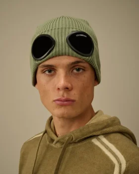 Berretto in cotone con motivo “Goggle”