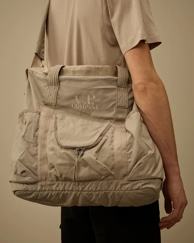Borsa tote in twill