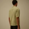 Camicia a maniche corte Chrome-R con motivo a lenti