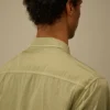 Camicia a maniche corte Chrome-R con motivo a lenti