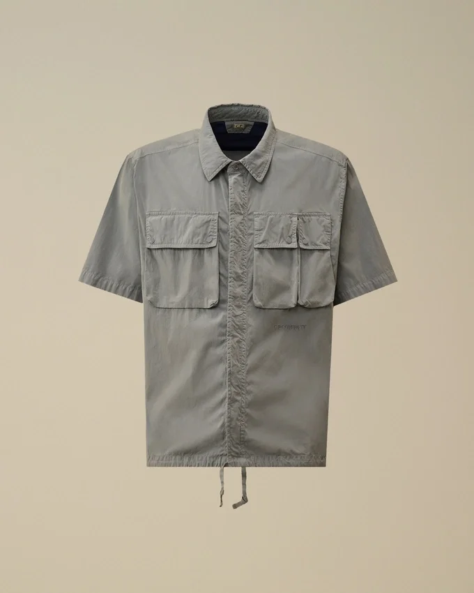 Camicia a maniche corte con zip 50 Fili