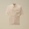 Camicia a maniche corte in popeline