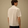 Camicia a maniche corte in popeline