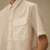 Camicia a maniche corte in popeline