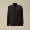 Camicia a maniche lunghe con bottoni in mussola leggera