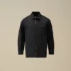Camicia a maniche lunghe con zip in gabardina di cotone U16