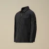 Camicia a maniche lunghe con zip in gabardina di cotone U16
