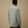 Camicia a maniche lunghe in gabardina biologica Lens
