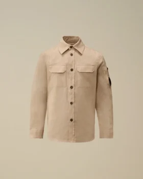 Camicia a maniche lunghe in lino U16 con bottoni