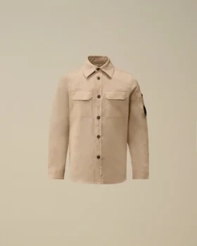 Camicia a maniche lunghe in lino U16 con bottoni