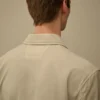 Camicia oversize Taylon P con tasche sul petto e bottoni a forma di Lens
