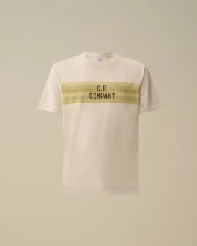 Camicie a maniche corte a righe in jersey 30/1