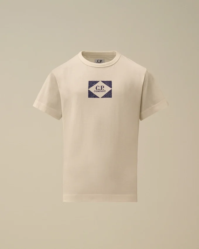 Camicie a maniche corte con grafica in jersey di cotone 30/1 U16