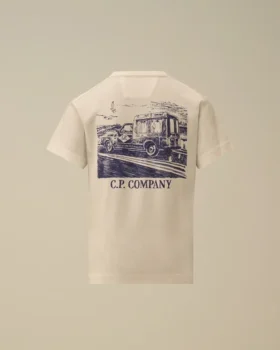 Camicie a maniche corte con grafica in jersey di cotone 30/1 U16