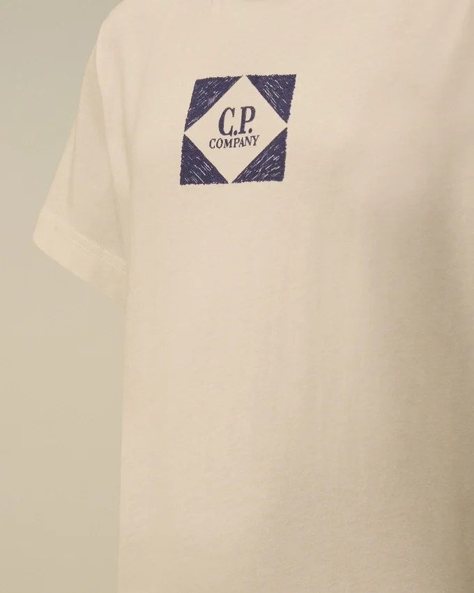 Camicie a maniche corte con grafica in jersey di cotone 30/1 U16
