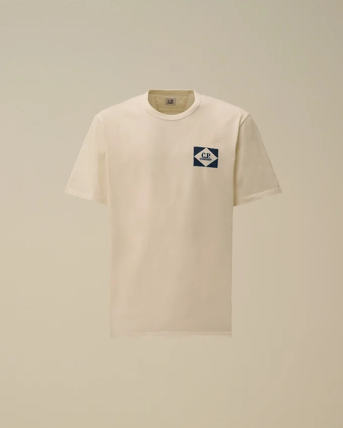 Camicie a maniche corte con logo in jersey compatto 20/1