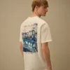 Camicie a maniche corte con logo in jersey compatto 20/1