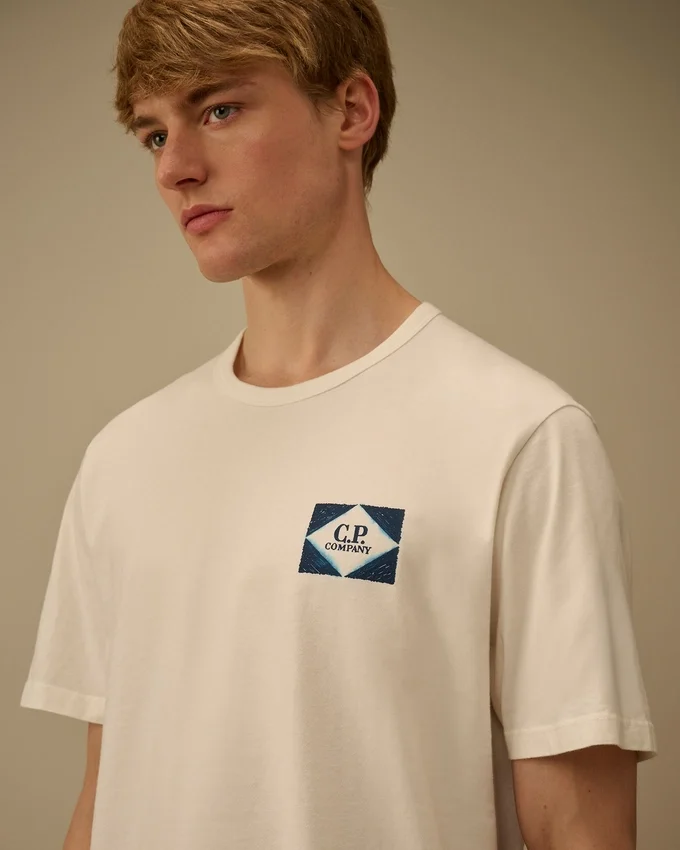 Camicie a maniche corte con logo in jersey compatto 20/1
