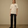Camicie a maniche corte con logo in jersey compatto 20/1