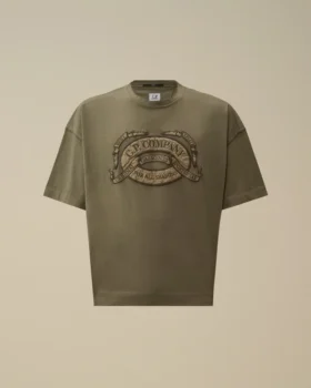 Camicie a maniche corte in jersey 20/1 con logo squadrato