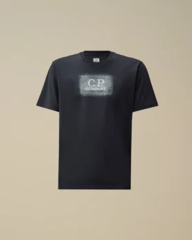 Camicie a maniche corte in jersey 24/1 con etichetta con logo