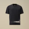 Camicie a maniche corte in jersey 24/1 con logo sul fondo