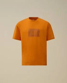 Camicie a maniche corte in jersey 30/1 con etichetta con logo
