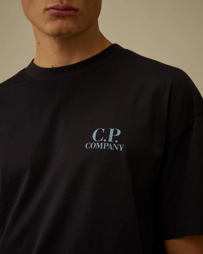 Camicie a maniche corte in jersey 30/1 con grafica stampata