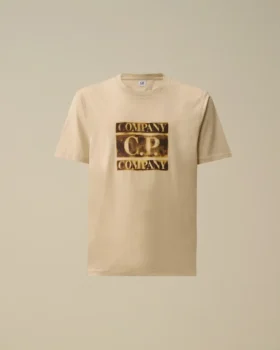 Camicie a maniche corte in jersey 30/1 con logo sbiadito