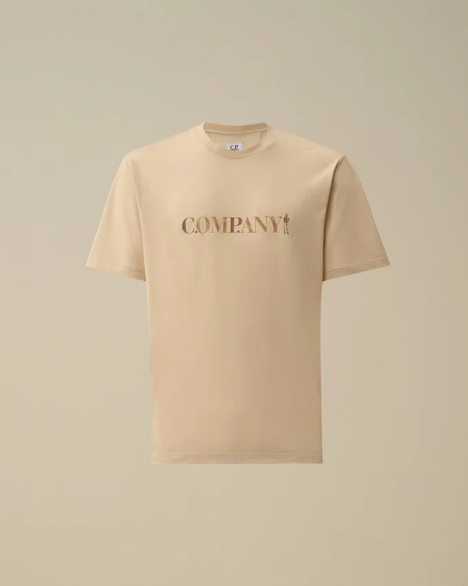 Camicie a maniche corte in jersey 30/1 con logo sul petto