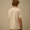 Camicie a maniche corte in jersey 30/1 con logo sul petto