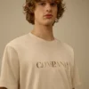 Camicie a maniche corte in jersey 30/1 con logo sul petto