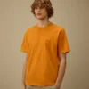 Camicie a maniche corte in jersey 30/1 con toppa con logo