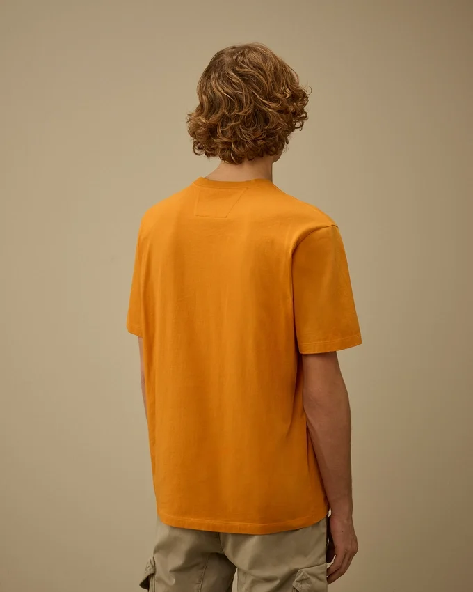 Camicie a maniche corte in jersey 30/1 con toppa con logo