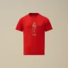 Camicie a maniche corte in jersey di cotone 30/1 U16 con logo