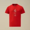 Camicie a maniche corte in jersey di cotone 30/1 U16 con logo