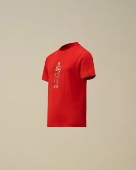 Camicie a maniche corte in jersey di cotone 30/1 U16 con logo