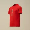 Camicie a maniche corte in jersey di cotone 30/1 U16 con logo