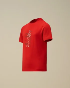 Camicie a maniche corte in jersey di cotone 30/1 U16 con logo