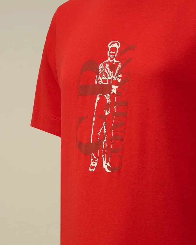 Camicie a maniche corte in jersey di cotone 30/1 U16 con logo