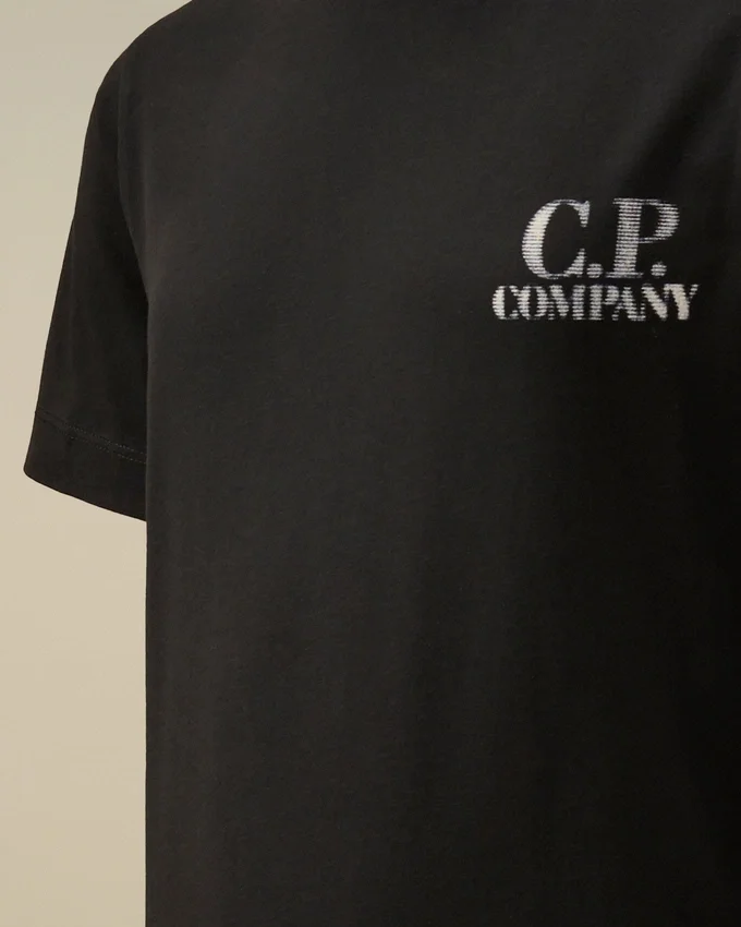 Camicie a maniche corte in jersey di cotone 30/1 U16 con logo