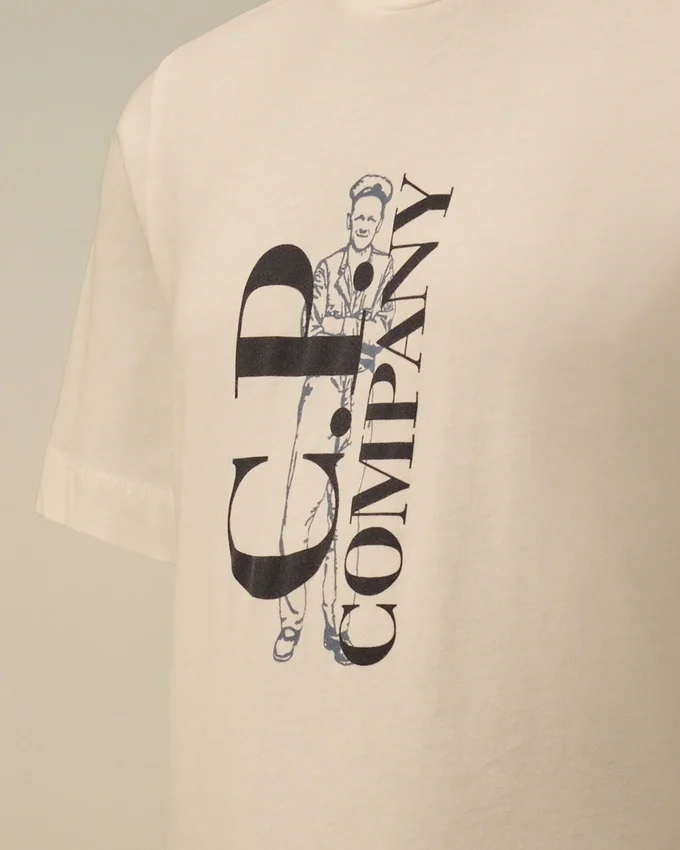 Camicie a maniche corte in jersey di cotone 30/1 U16 con logo