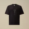 Camicie con logo a maniche corte in jersey mercerizzato 30/2 ritorto