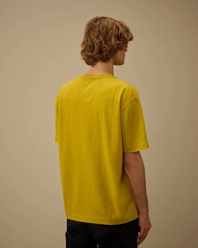 Camicie in jersey 20/1 con logo placcato