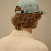 Cappellino con logo in gabardina