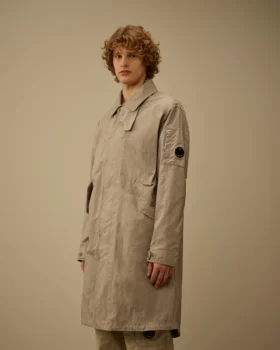 Cappotto da auto con lenti in twill a coda di pesce