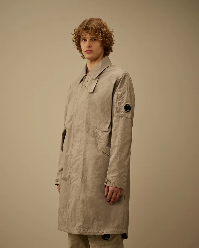Cappotto da auto con lenti in twill a coda di pesce