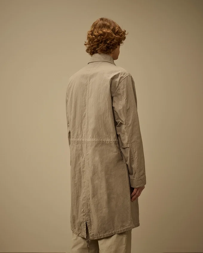 Cappotto da auto con lenti in twill a coda di pesce